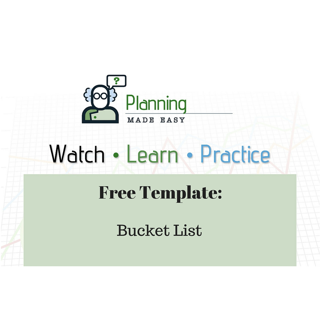 Free Excel template: Bucket List template