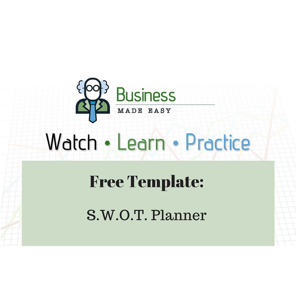 Free Excel template: SWOT planner
