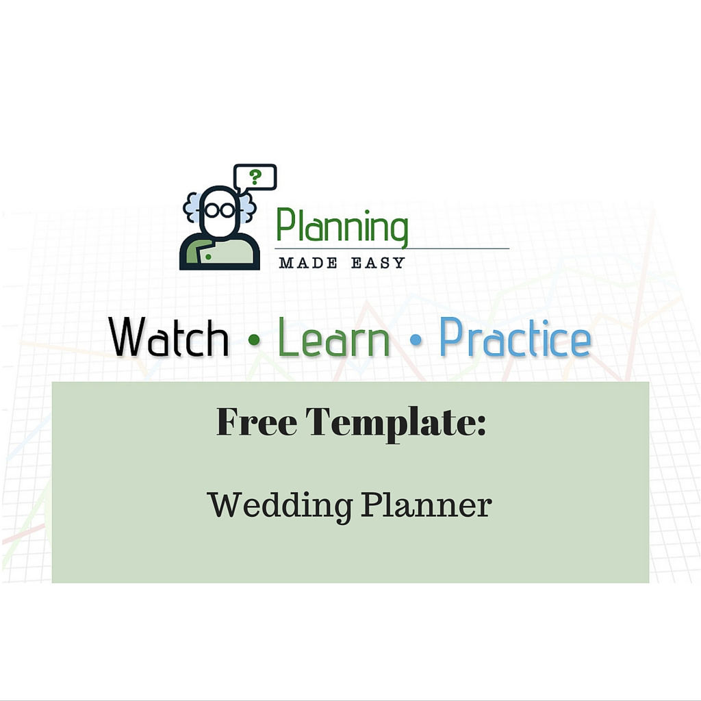Free Excel template: Wedding Planner