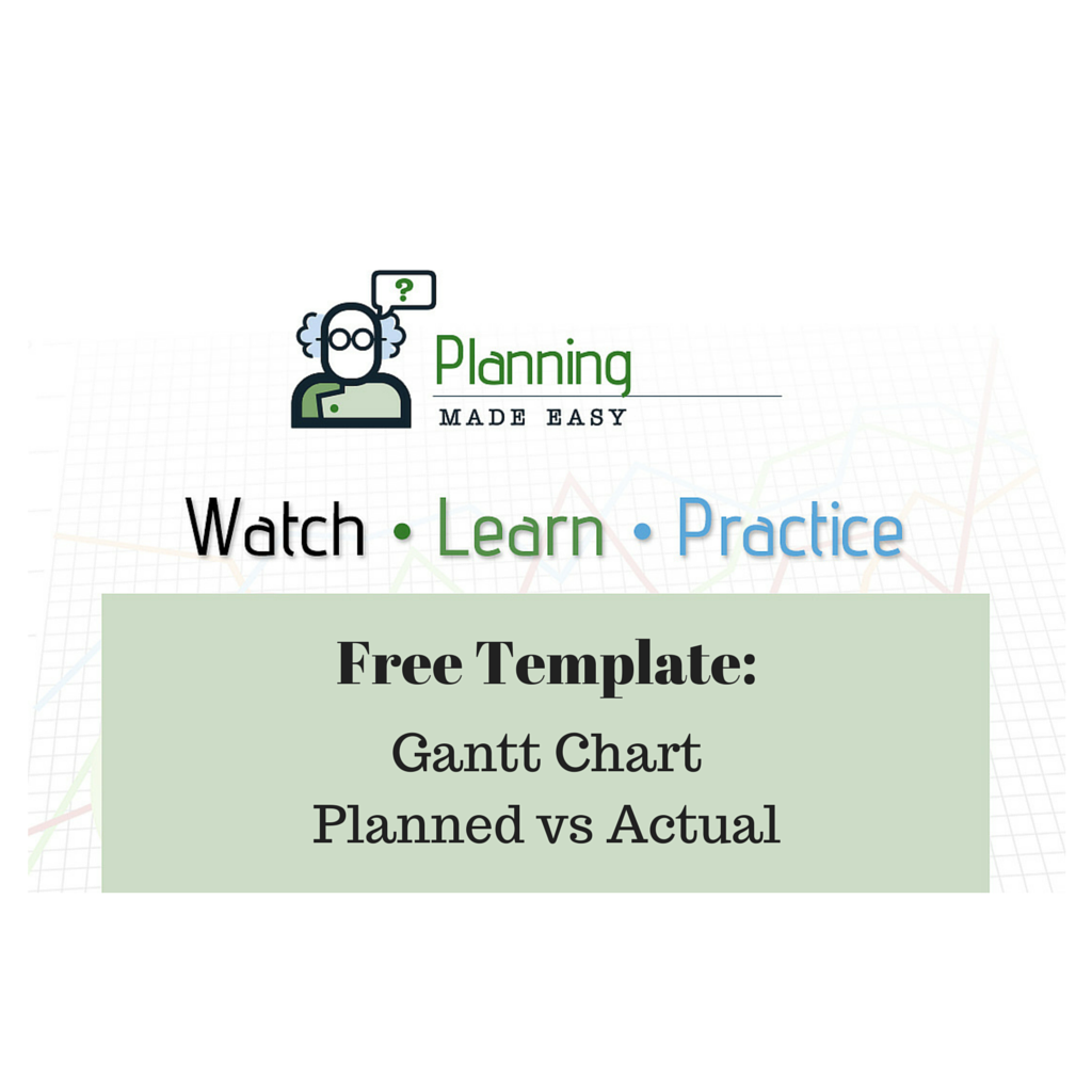 Free Excel Template: Gantt Chart_Planned vs Actual