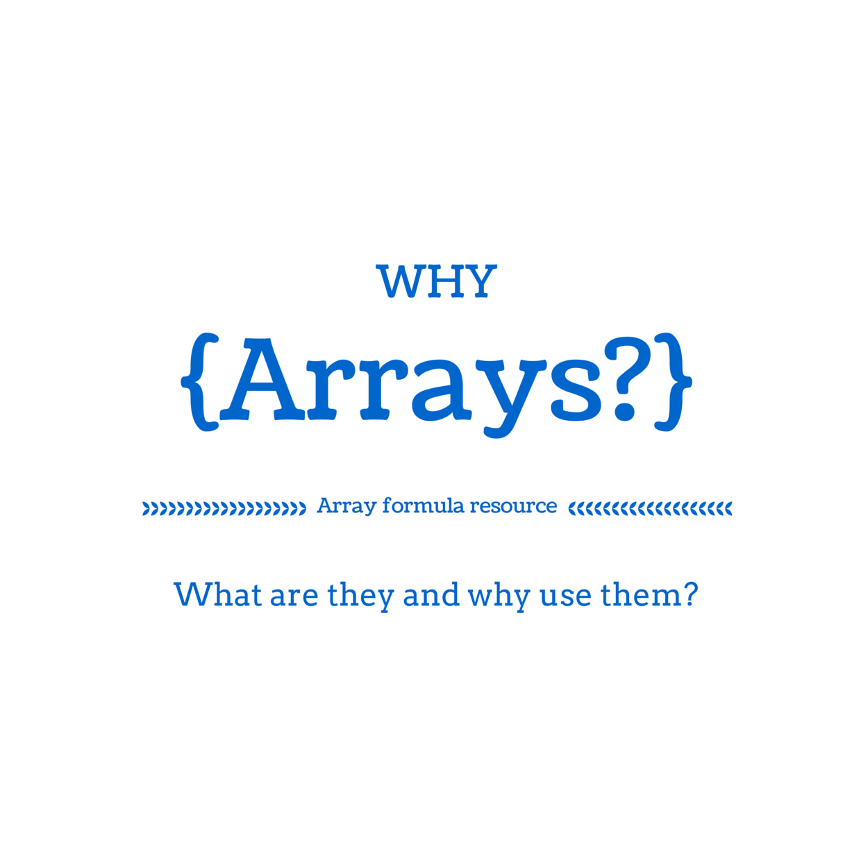Array Formula Examples