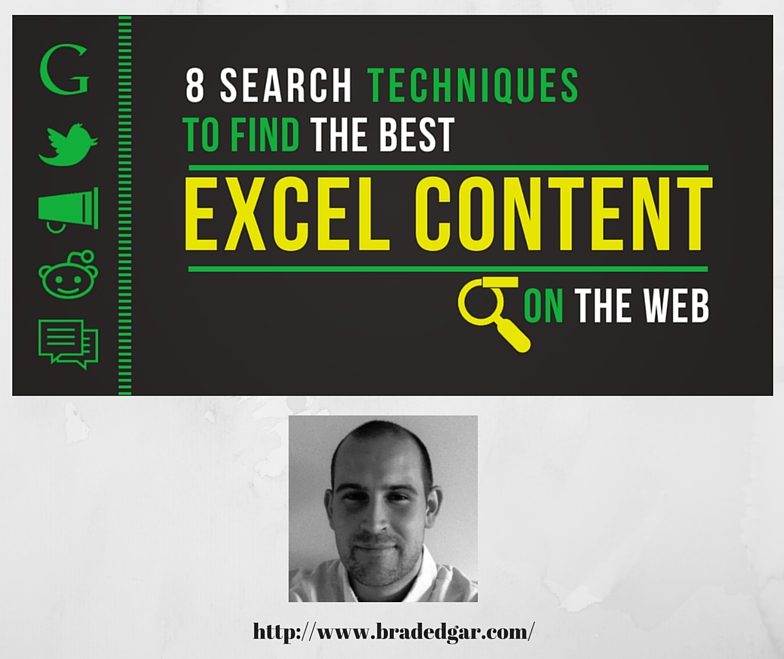 BradEdgar_8 Search Techniques to Find Best Excel Content