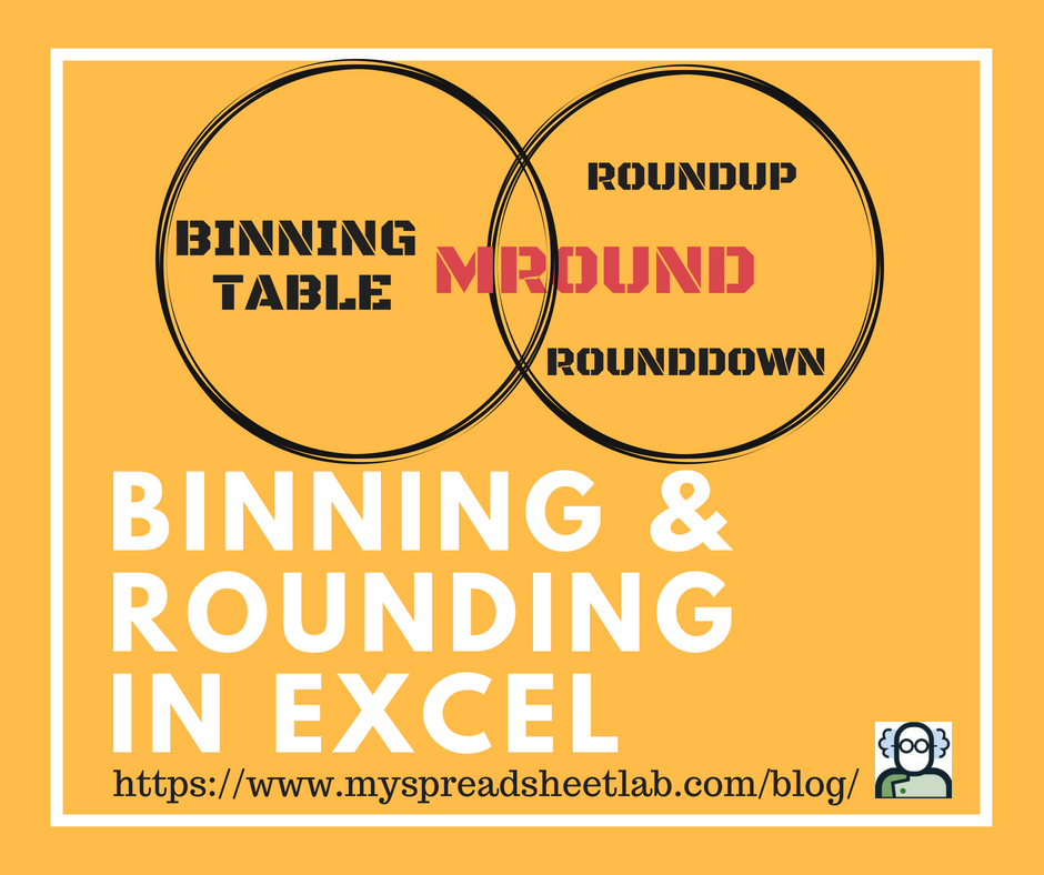 Overlap of Binning and Rounding in Excel