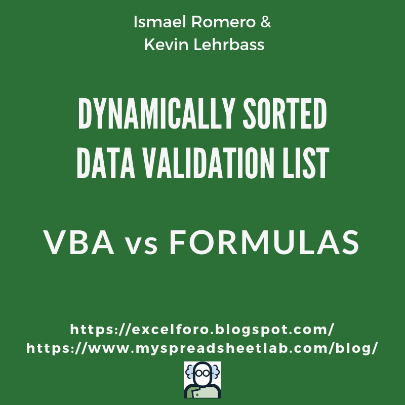 Sorted Data Validation List
