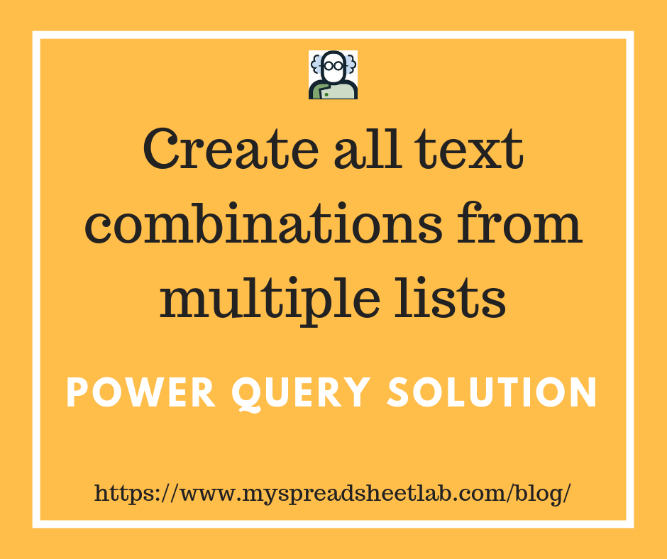 All Combinations Using Power Query