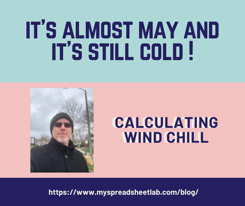 Calculate Wind Chill in Excel